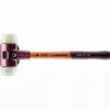 Maillet HALDER SIMPLEX Superplastique / Nylon Avec Boîtier En Fonte Malléable Et Manche En Bois - D=50 Mm - 3078.050