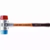 Maillet HALDER SIMPLEX TPE Souple / Plastique Avec Boîtier En Aluminium Et Manche En Bois - D=30 Mm - 3116.030