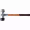 Maillet HALDER SIMPLEX Caoutchouc Chargé / TPE Moyen Avec Boîtier En Aluminium Et Manche En Bois - D=50 Mm - 3123.050