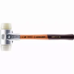 Maillet HALDER SIMPLEX Superplastique / Plastique Avec Boîtier En Aluminium Et Manche En Bois - D=40 Mm - 3178.040
