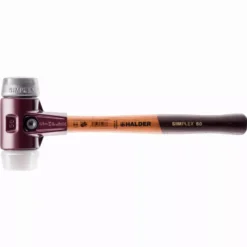 Maillet HALDER SIMPLEX Superplastique / Métal Doux Avec Boîtier En Fonte Malléable Et Manche En Bois - D=60 Mm - 3079.060