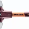 Maillet HALDER SIMPLEX TPE Moyen Avec Boîtier En Fonte Malléable Et Manche En Bois - D=80 Mm - Manche Extra-court - 3003.082