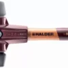 Maillet HALDER SIMPLEX TPE Moyen / Caoutchouc Chargé Avec Boîtier En Fonte Malléable Et Manche En Bois - D=80 Mm - Manche Extra-court - 3023.082
