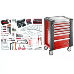 Sélection Mécanicien 200 Outils B-D3E FACOM - JET7.M140A -Stanley Magasin jet7m140a selection maintenance industrielle 200 outils et servante 7 tiroirs