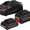 Pack Batterie BOSCH 1 Batterie ProCore 18V 4.0 Ah + 1 Batterie ProCore 5.5 Ah + Chargeur GAL 1880 CV - 1600A0214A -Stanley Magasin set de base 1 batterie procore18v 4 0ah 1 batterie procore18v 5 5ah chargeur gal 1880 cv 1600a0214a