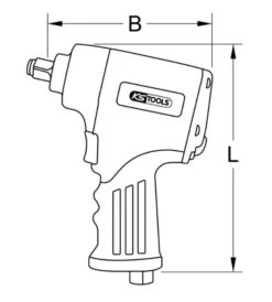 Mini Clé à Chocs MONSTER Xtremelight 1/2'' KS TOOLS + Silencieux + Protection En Silicone - 515.1155 -Stanley Magasin sua10089 1